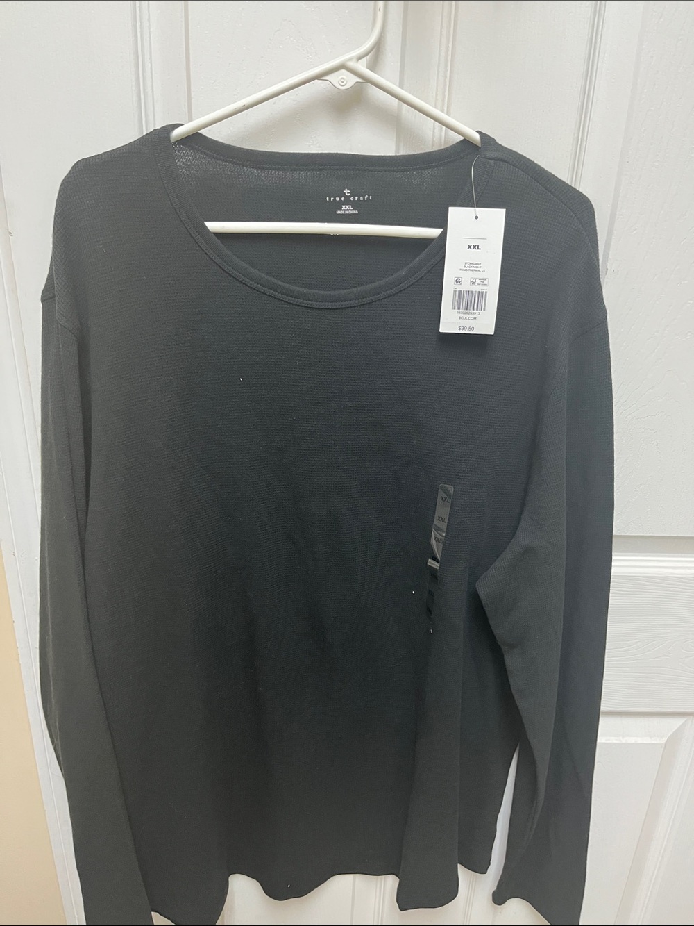 True Craft Black Long Sleeve Crewneck Shirt